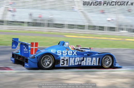 2008-04-26 Monza 0323 Le Mans Series - Nielsen-Elgaard - Porsche RS Spider